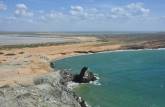 A magnífica paisagem que se vê do topo do Pilón de Azucar, perto de Cabo de La Vela, litoral ocidental da península de La Guajira, na Colômbia